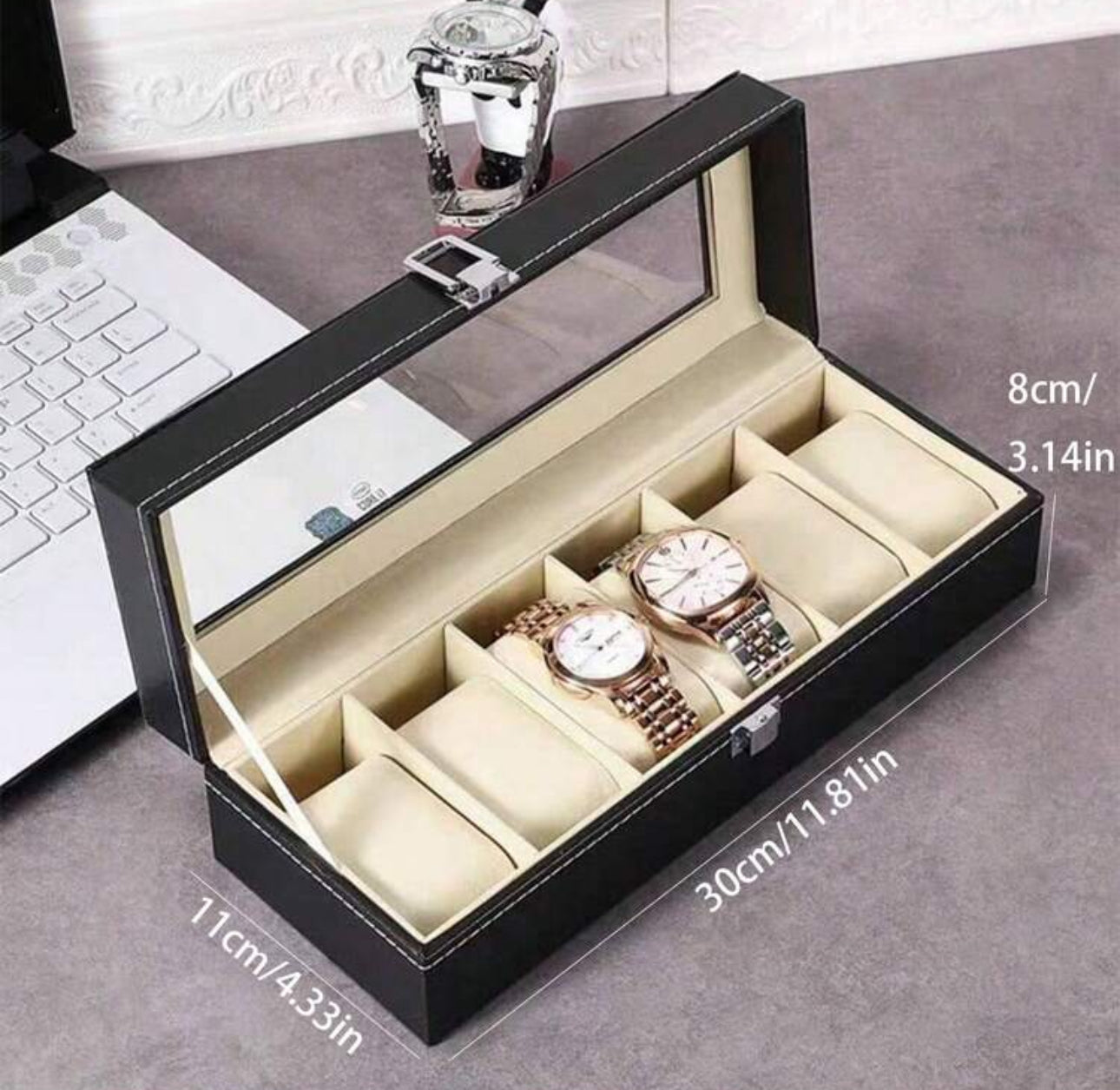 Watches box organizer 6 and 12 slots