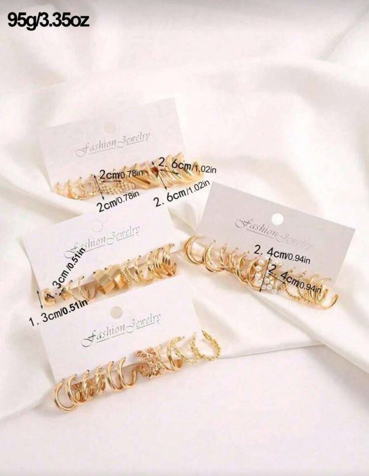 48 piece shaped earring set