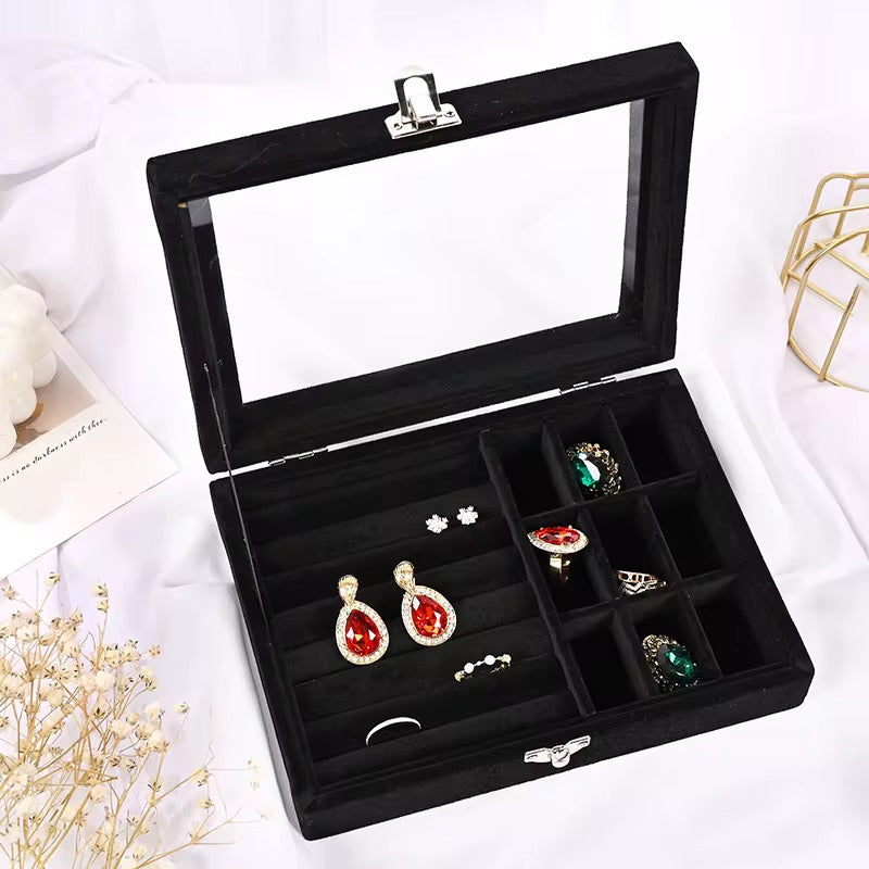 Rings And Earrings box Black color only