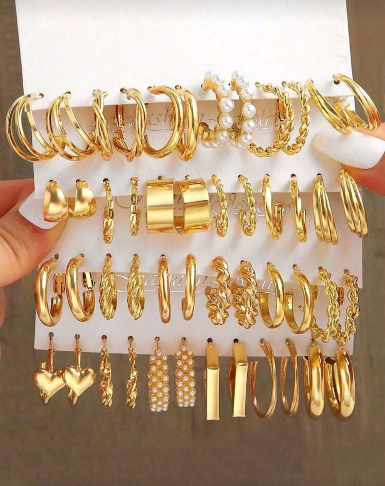 48 piece shaped earring set