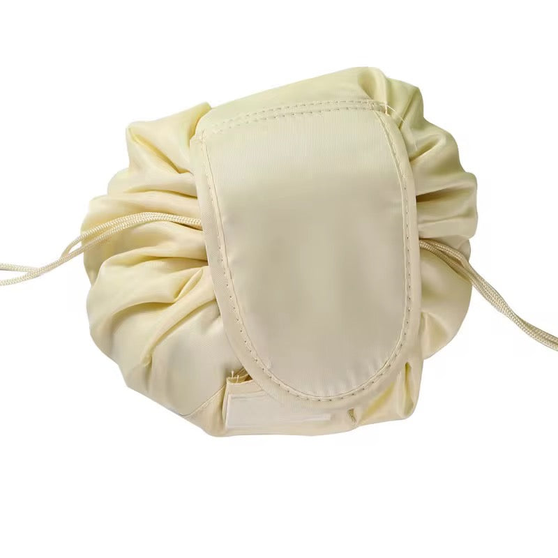 Lazy makeup bag yellow beige color only