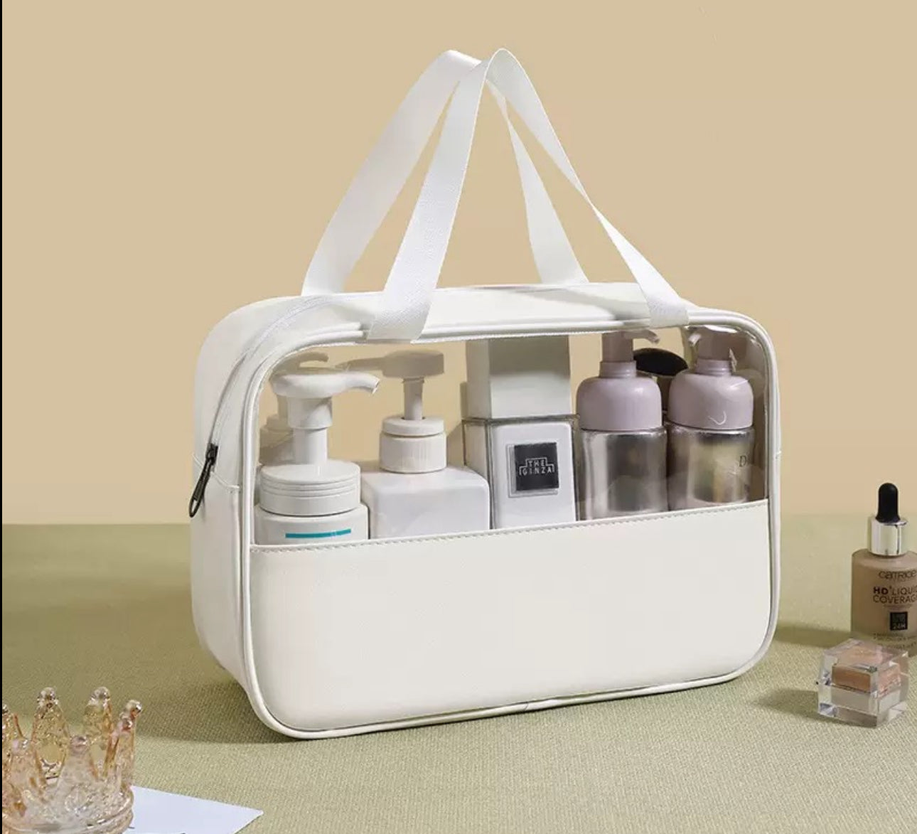 3 different size makeup and cosmetics bags