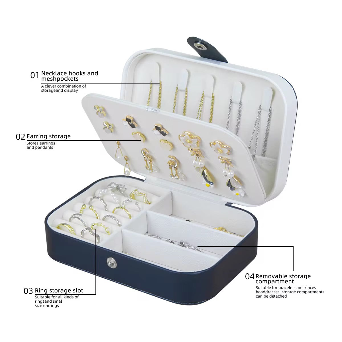 Portable jewelry box