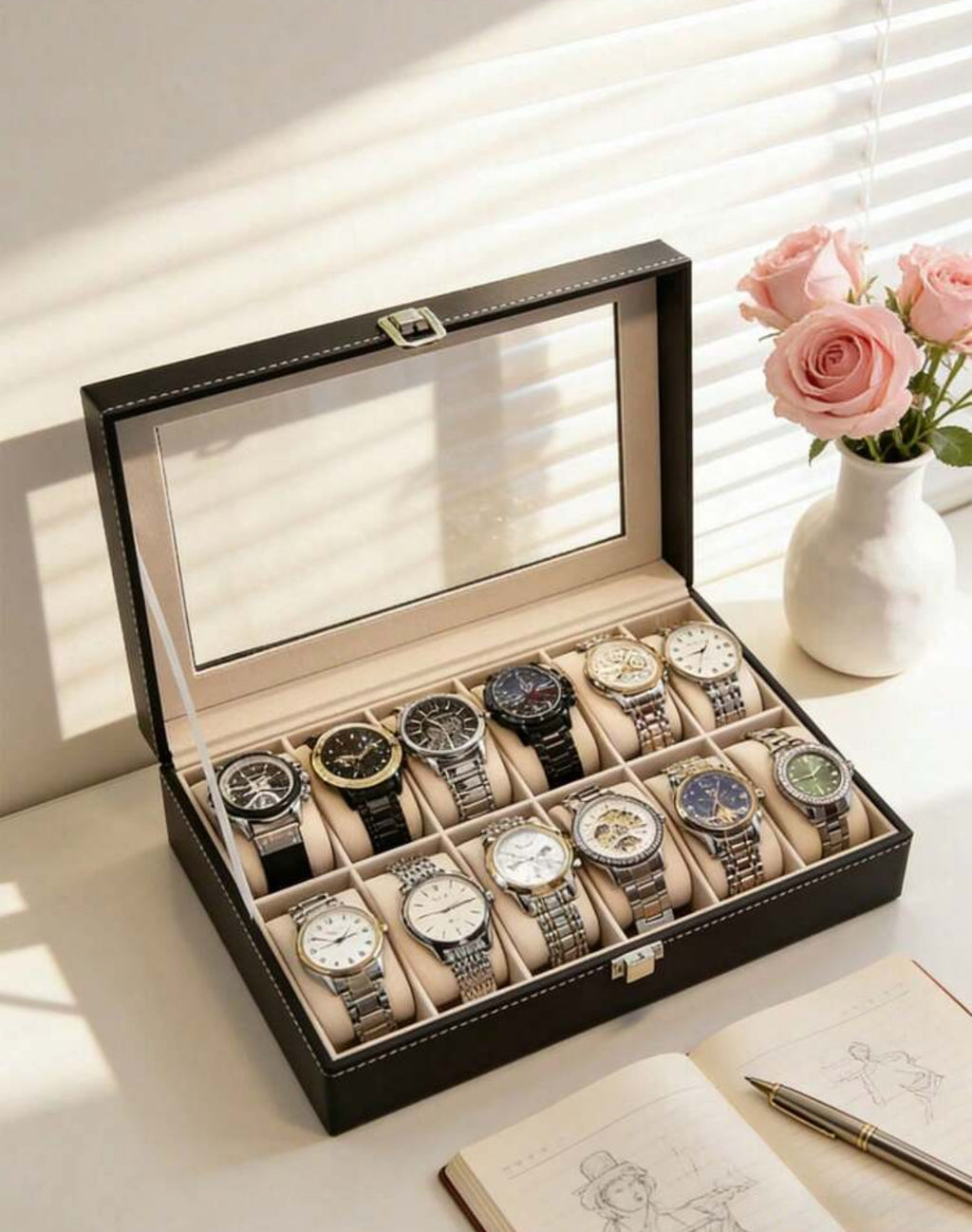 Watches box organizer 6 and 12 slots