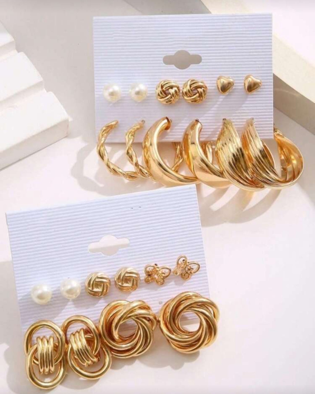 22 piece design metal earrings