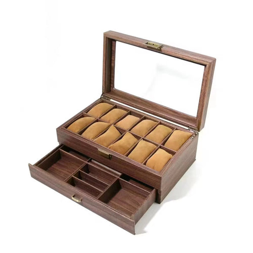 12 watches capacity + drawer watches box organizer