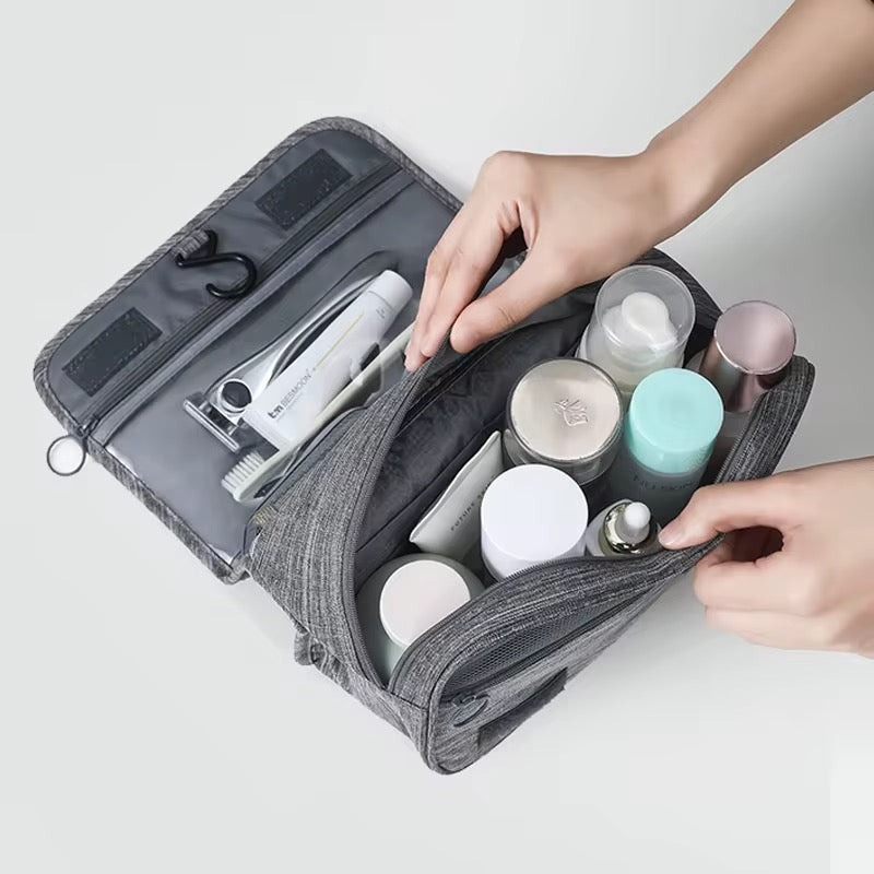 Travel makeup and cosmetics bag
