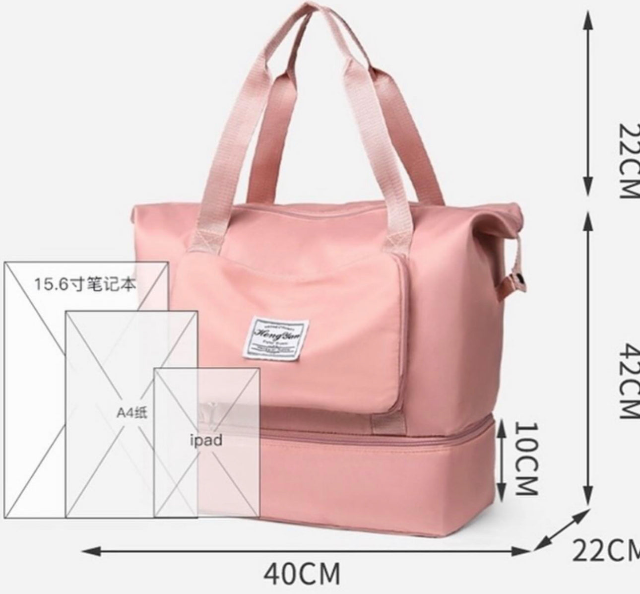 Large capacity tote storage bag