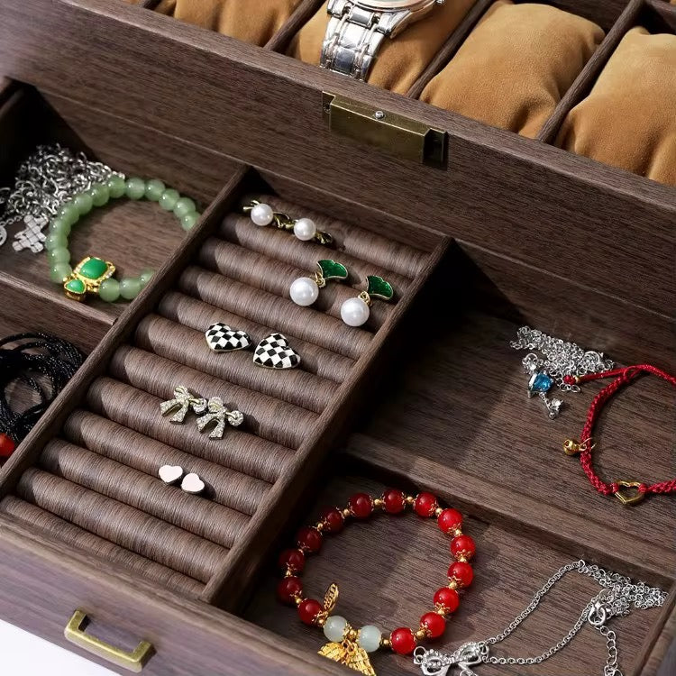 12 watches capacity + drawer watches box organizer