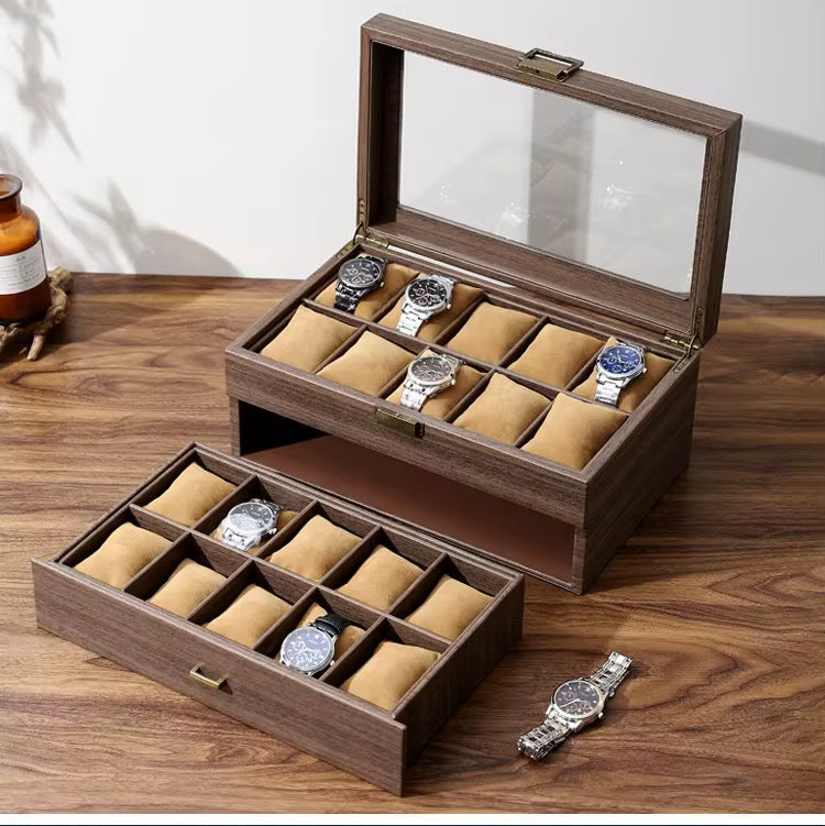 20 watches capacity watch box organizer