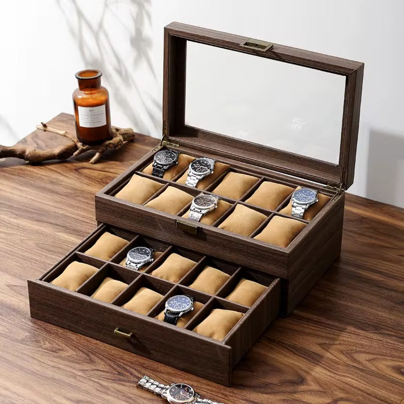 20 watches capacity watch box organizer